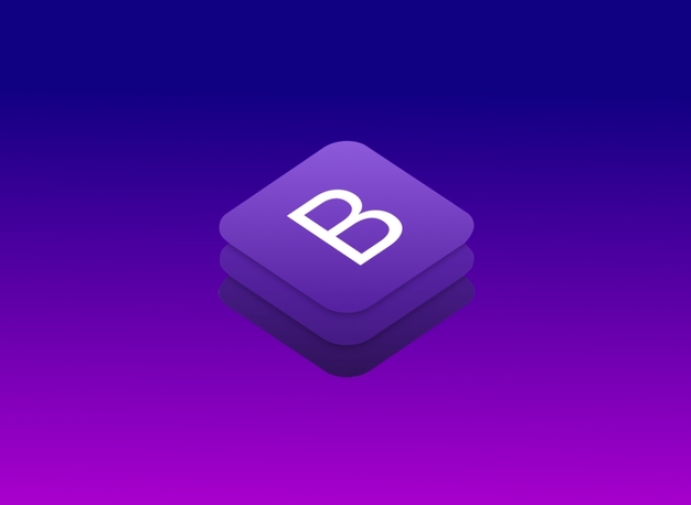 Bootstrap Logo in lila